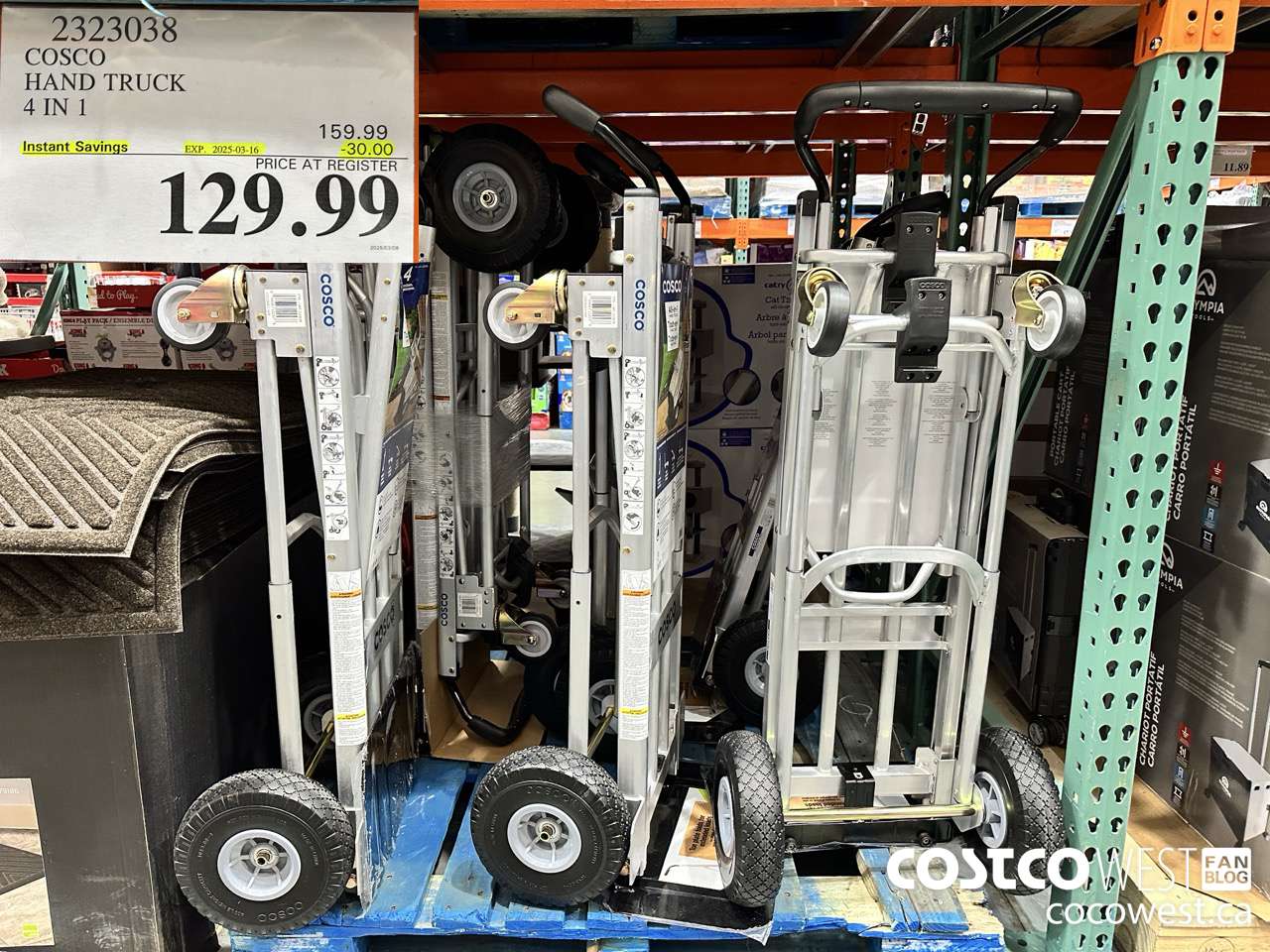 2323038 COSCO HAND TRUCK 4 IN 1 ($30.00 INSTANT SAVINGS EXPIRES ON 2025-03-16) $129.99