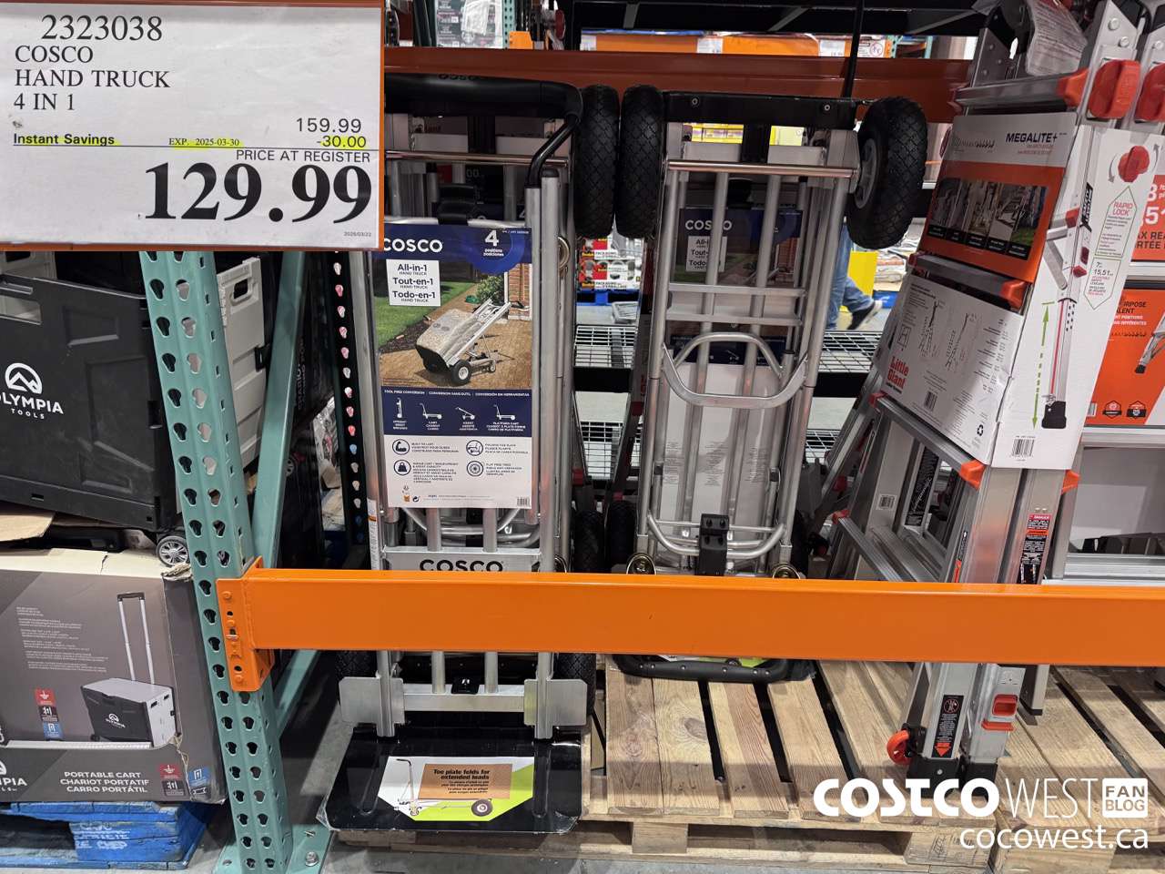 2323038 COSCO HAND TRUCK 4 IN 1 ($30.00 INSTANT SAVINGS EXPIRES ON 2025-03-30) $129.99