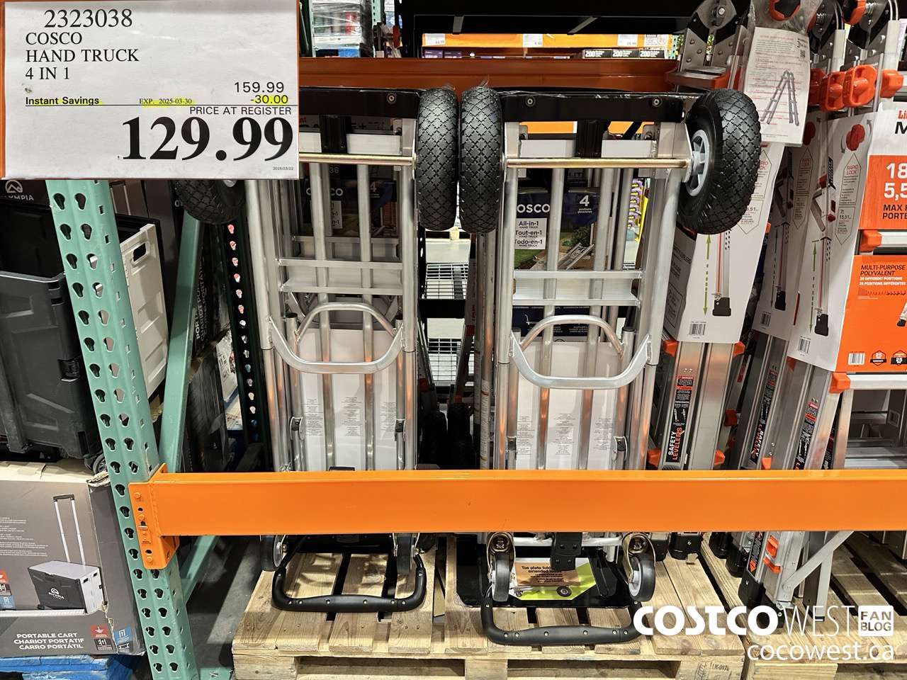 2323038 COSCO HAND TRUCK 4 IN 1 ($30.00 INSTANT SAVINGS EXPIRES ON 2025-03-30) $129.99