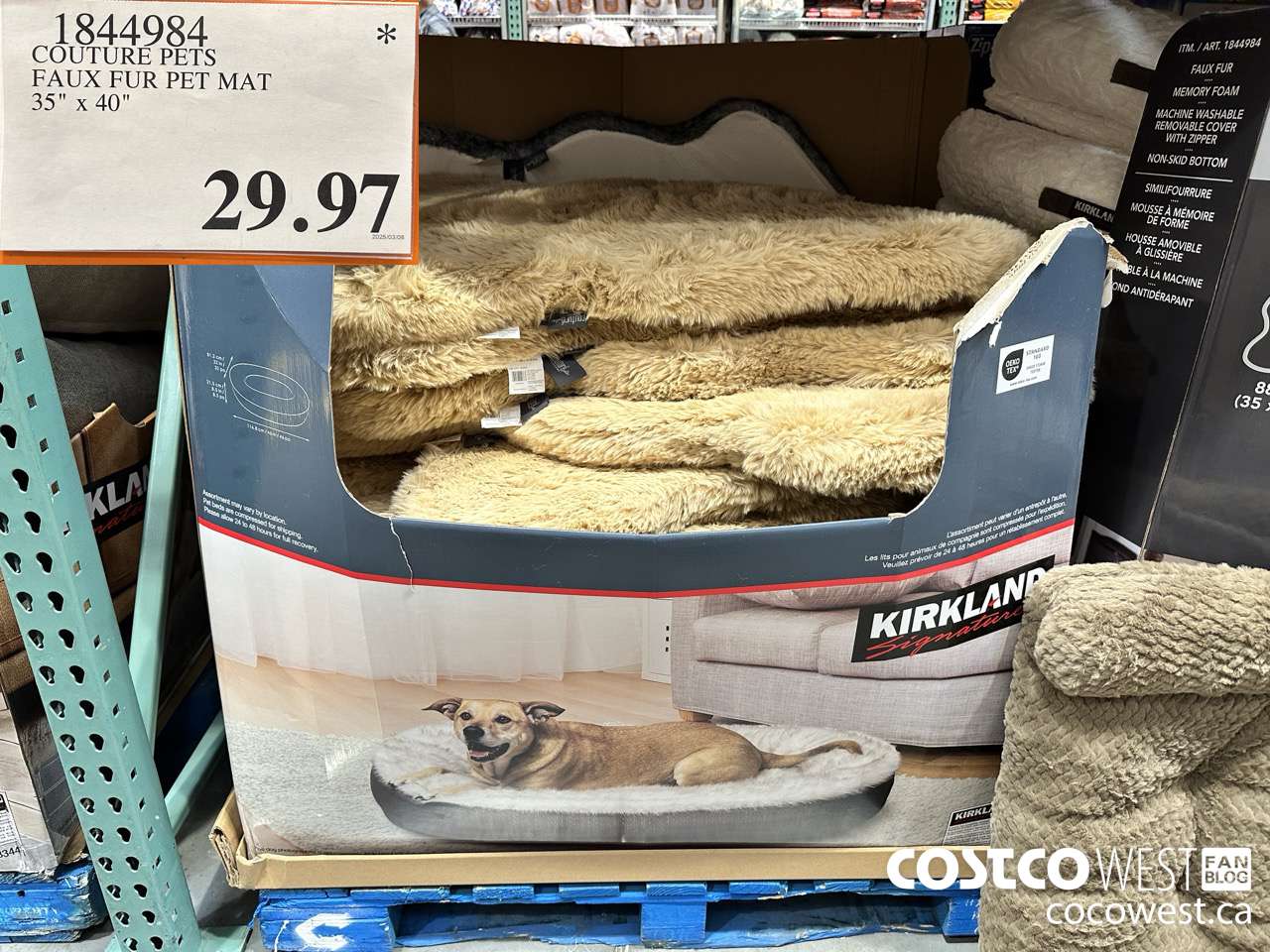 1844984 COUTURE PETS FAUX FUR PET MAT 35