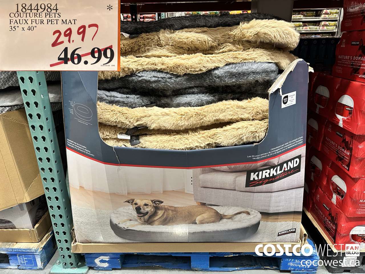 1844984 COUTURE PETS FAUX FUR PET MAT 35