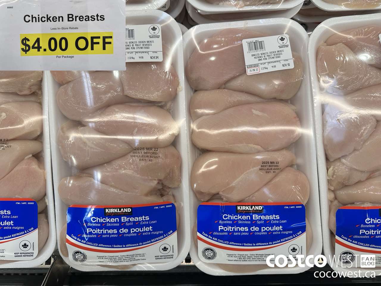 55503 Chicken Breasts ($4.00 INSTANT SAVINGS)