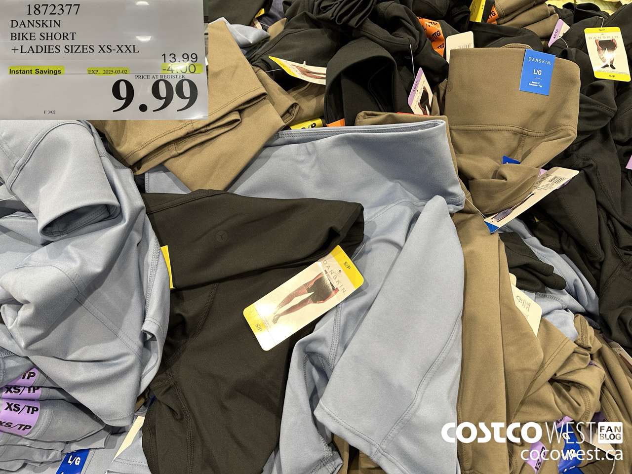 1872377 DANSKIN BIKE SHORT LADIES SIZES XS-XXL ($4.00 INSTANT SAVINGS EXPIRES ON 2025-03-02) $9.99