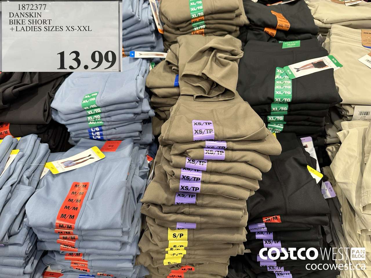 1872377 DANSKIN BIKE SHORT LADIES SIZES XS-XXL $13.99