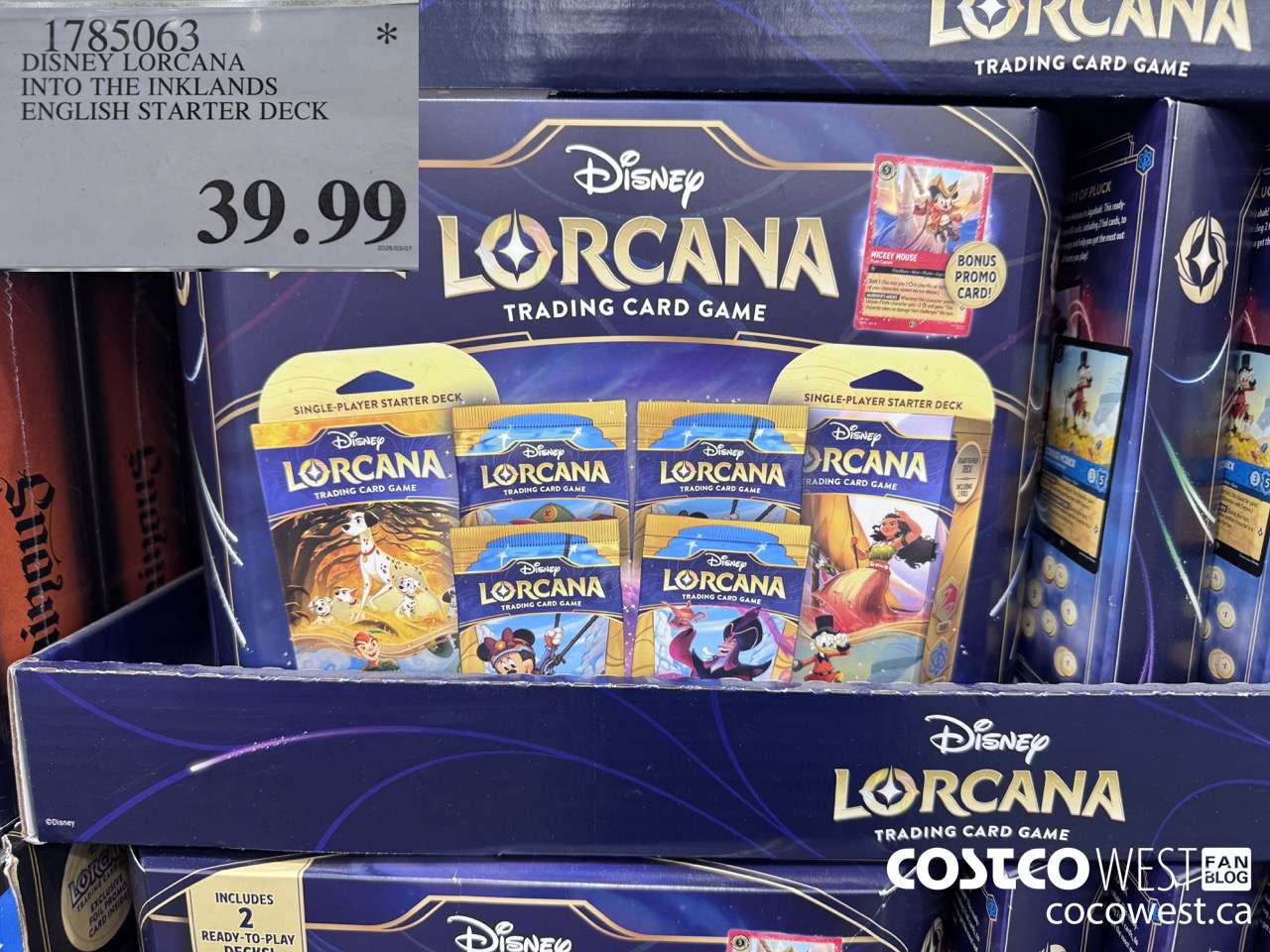 1785063 DISNEY LORCANA INTO THE INKLANDS ENGLISH STARTER DECK $39.99