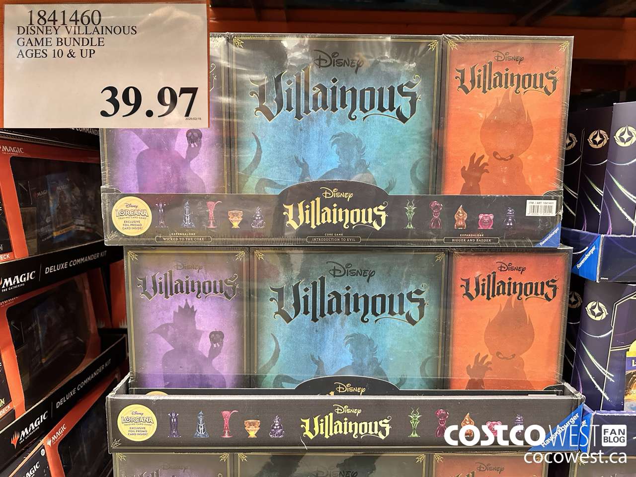 1841460 DISNEY VILLAINOUS GAME BUNDLE AGES 10 & UP $39.97
