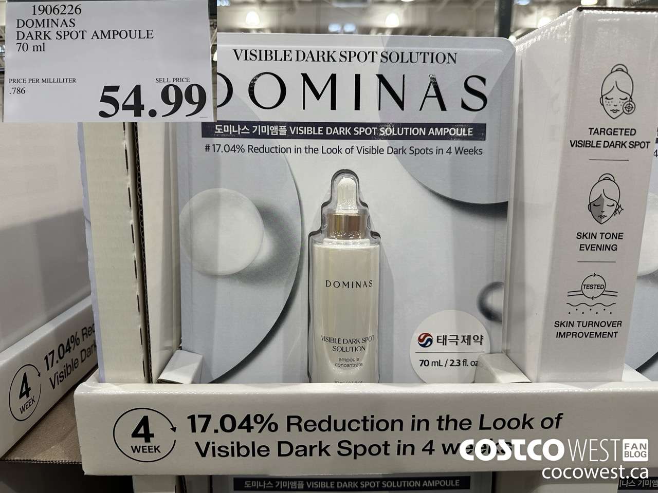 1906226 DOMINAS DARK SPOT AMPOULE 70ML $54.99