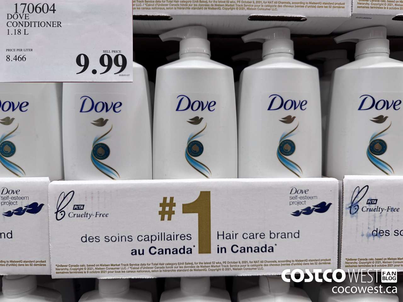 170604 DOVE CONDITIONER 1.18 L $9.99