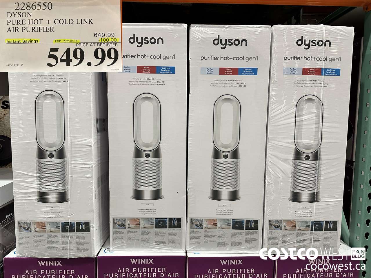 2286550 DYSON PURE HOT + COLD LINK AIR PURIFIER ($100.00 INSTANT SAVINGS EXPIRES ON 2025-03-13) $549.99