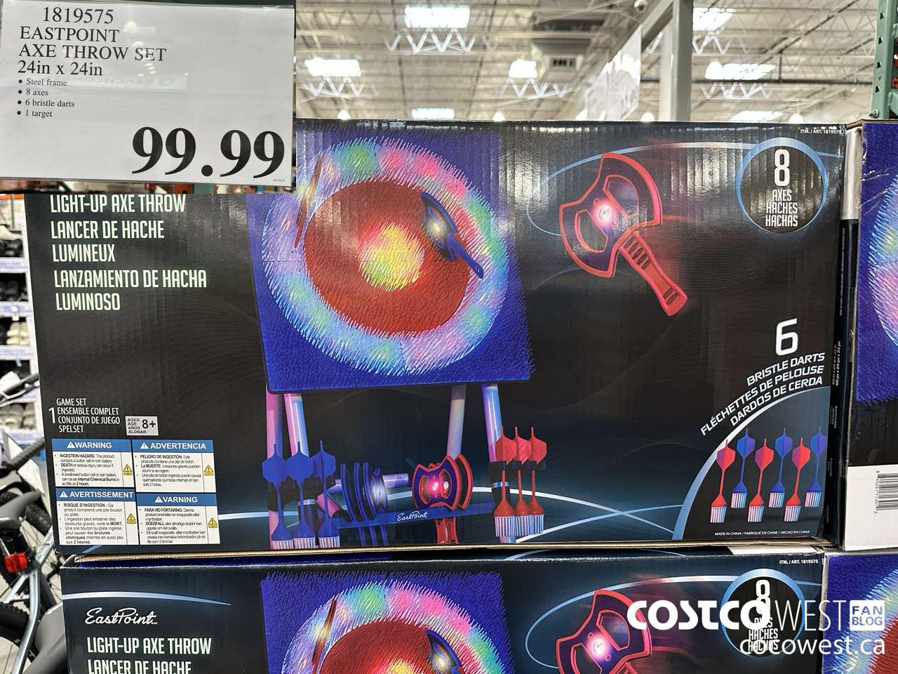 1819575 EASTPOINT AXE THROW SET 24IN X 24IN $99.99