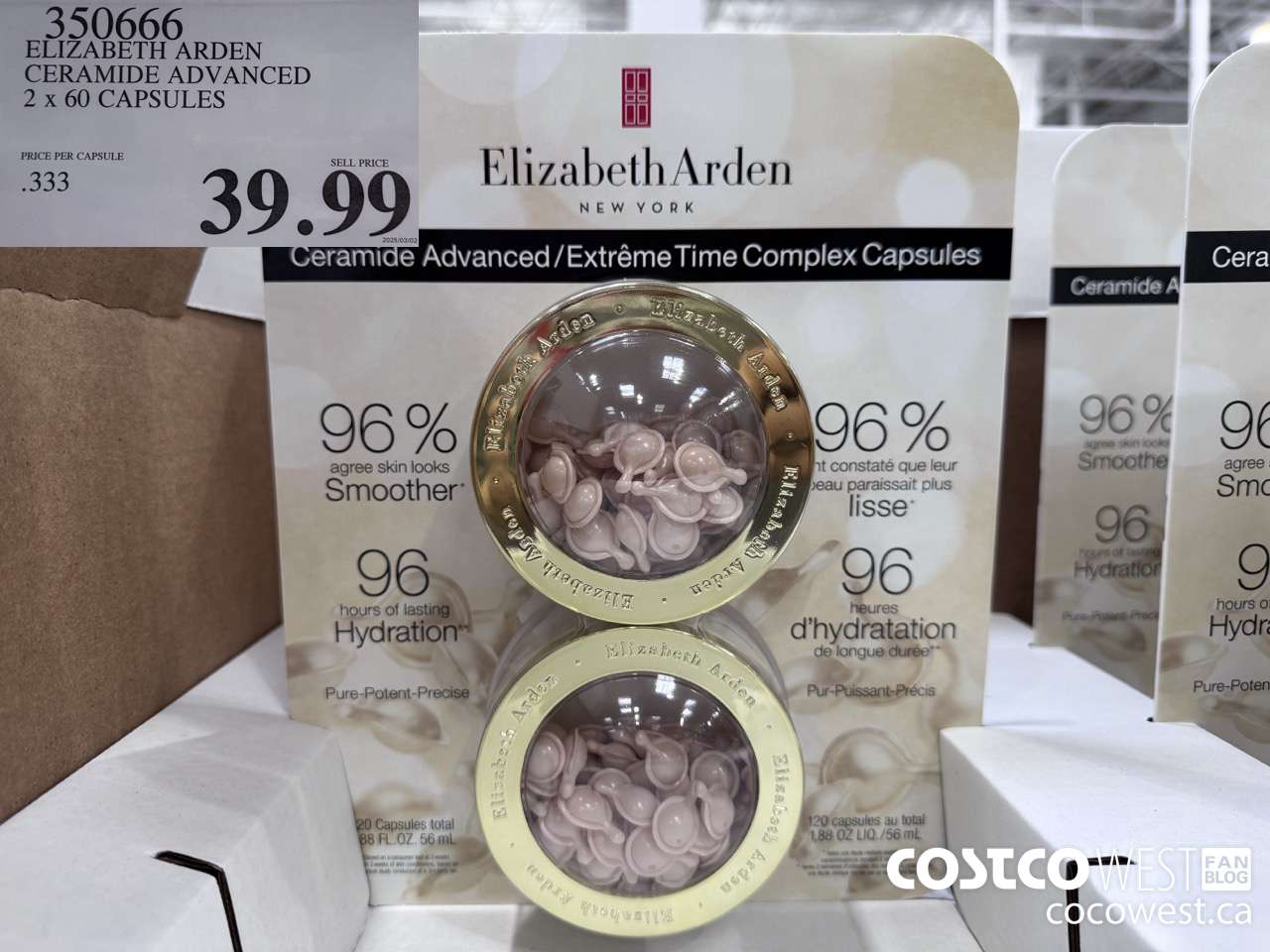 350666 ELIZABETH ARDEN CERAMIDE ADVANCED 2 X 60 CAPSULES $39.99