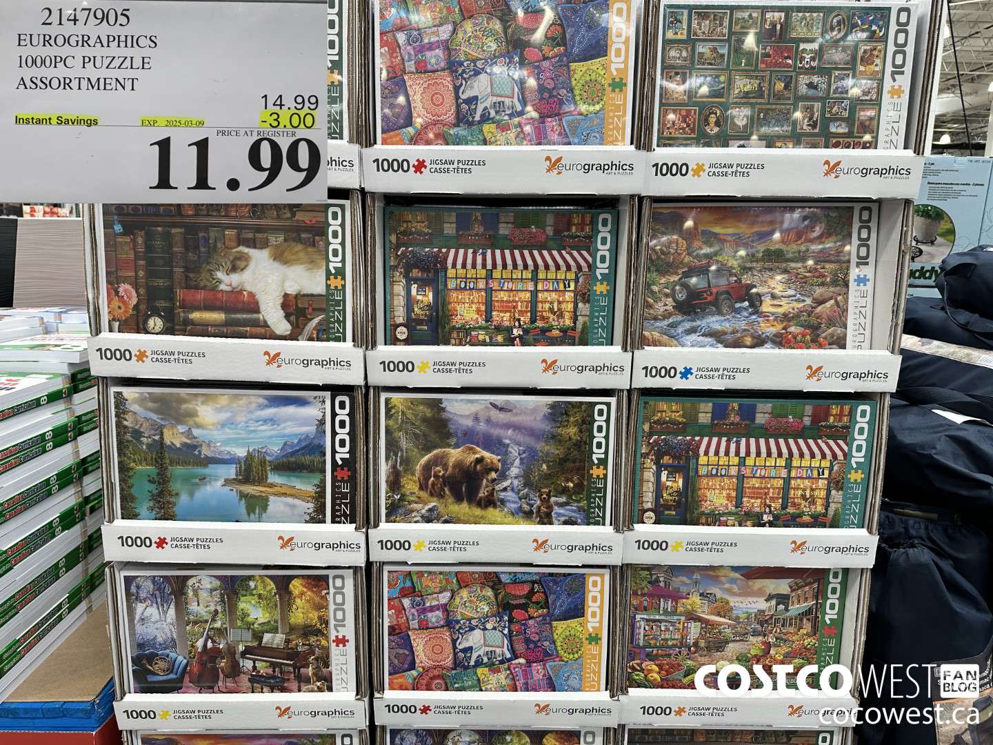 2147905 EUROGRAPHICS 1000PC PUZZLE ASSORTMENT ($3.00 INSTANT SAVINGS EXPIRES ON 2025-03-09) $11.99