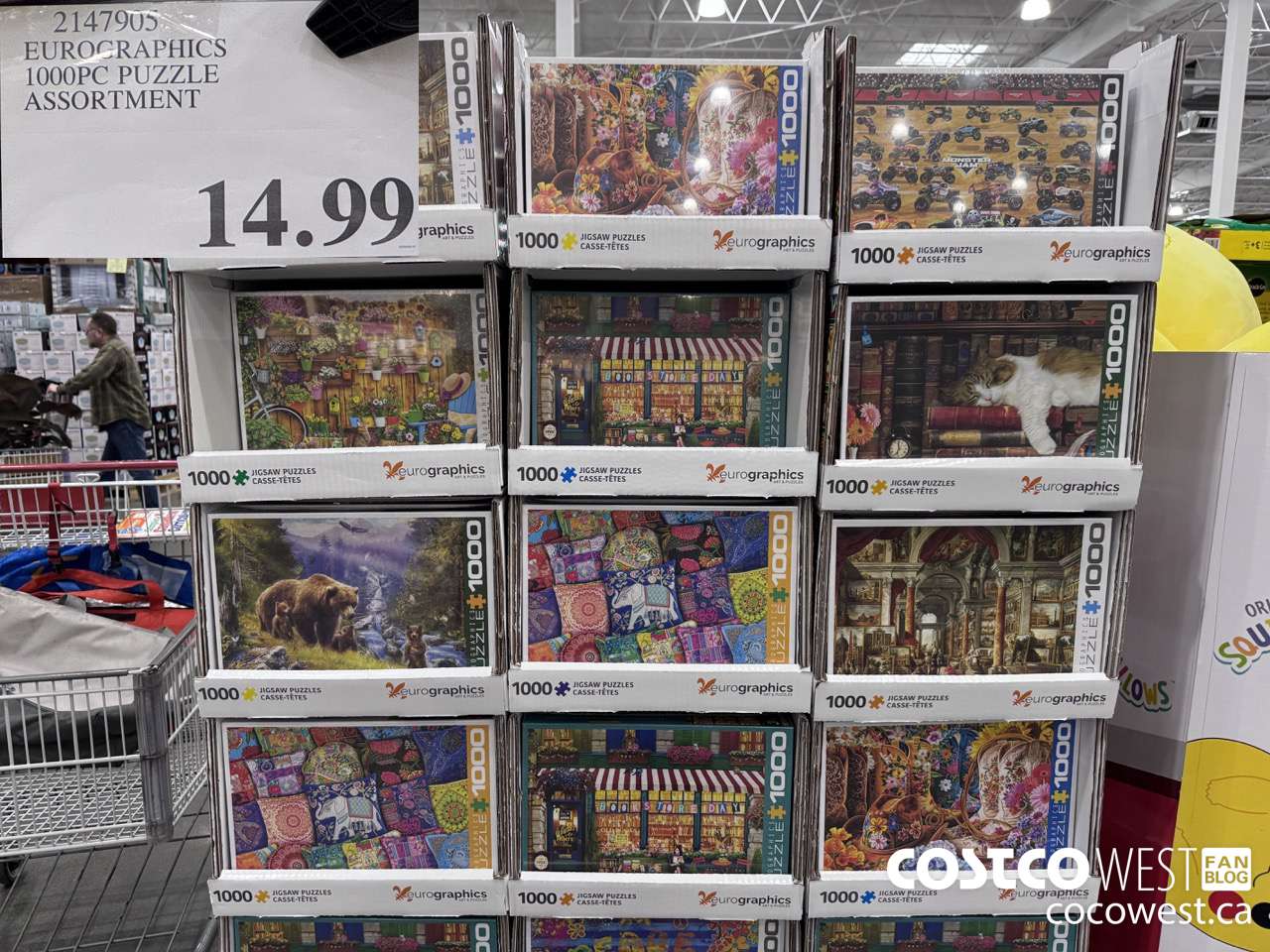 2147905 EUROGRAPHICS 1000PC PUZZLE ASSORTMENT $14.99