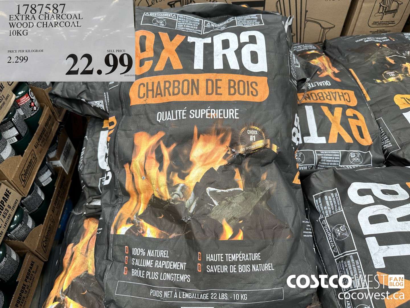 1787587 EXTRA CHARCOAL WOOD CHARCOAL 10KG $22.99