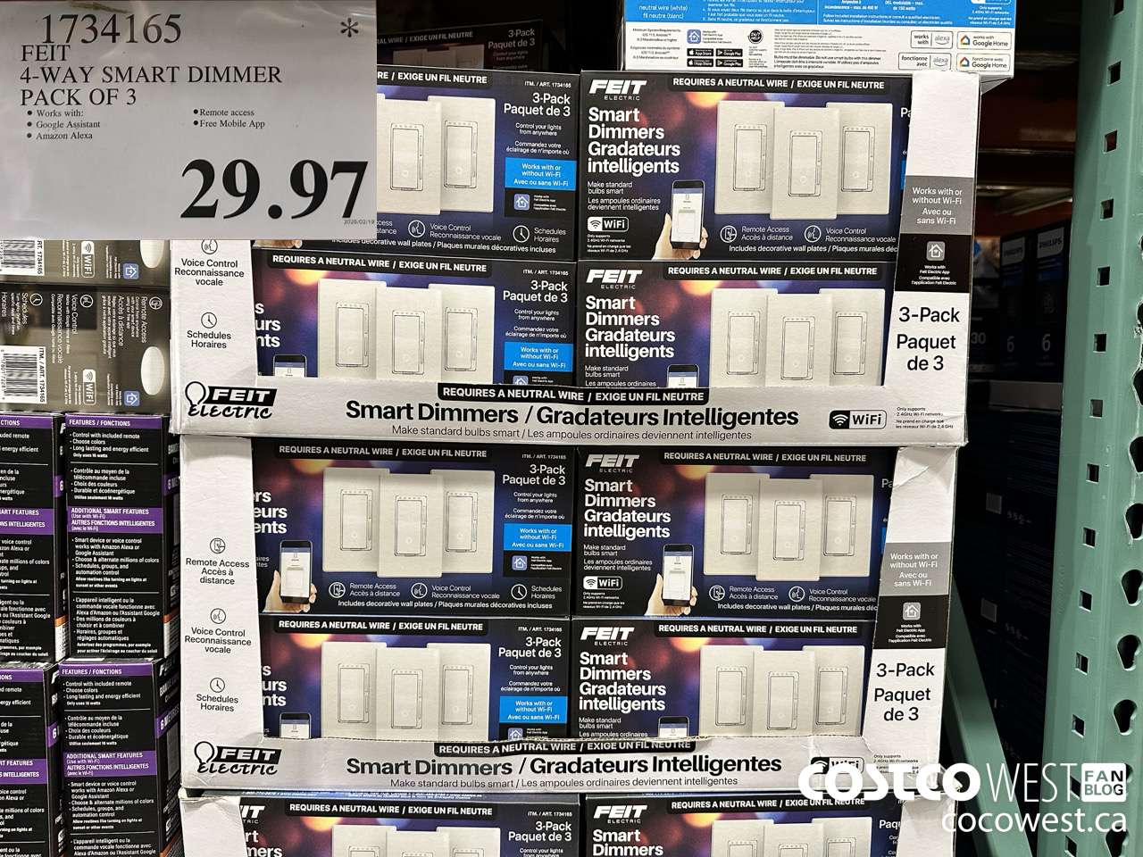 1734165 FEIT SMART DIMMER 3PK $29.97