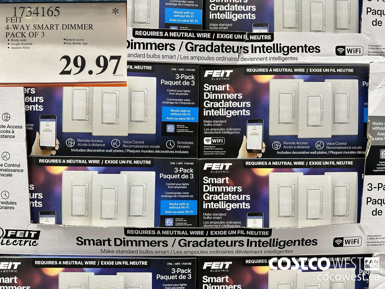 1734165 FEIT SMART DIMMER 3PK $29.97