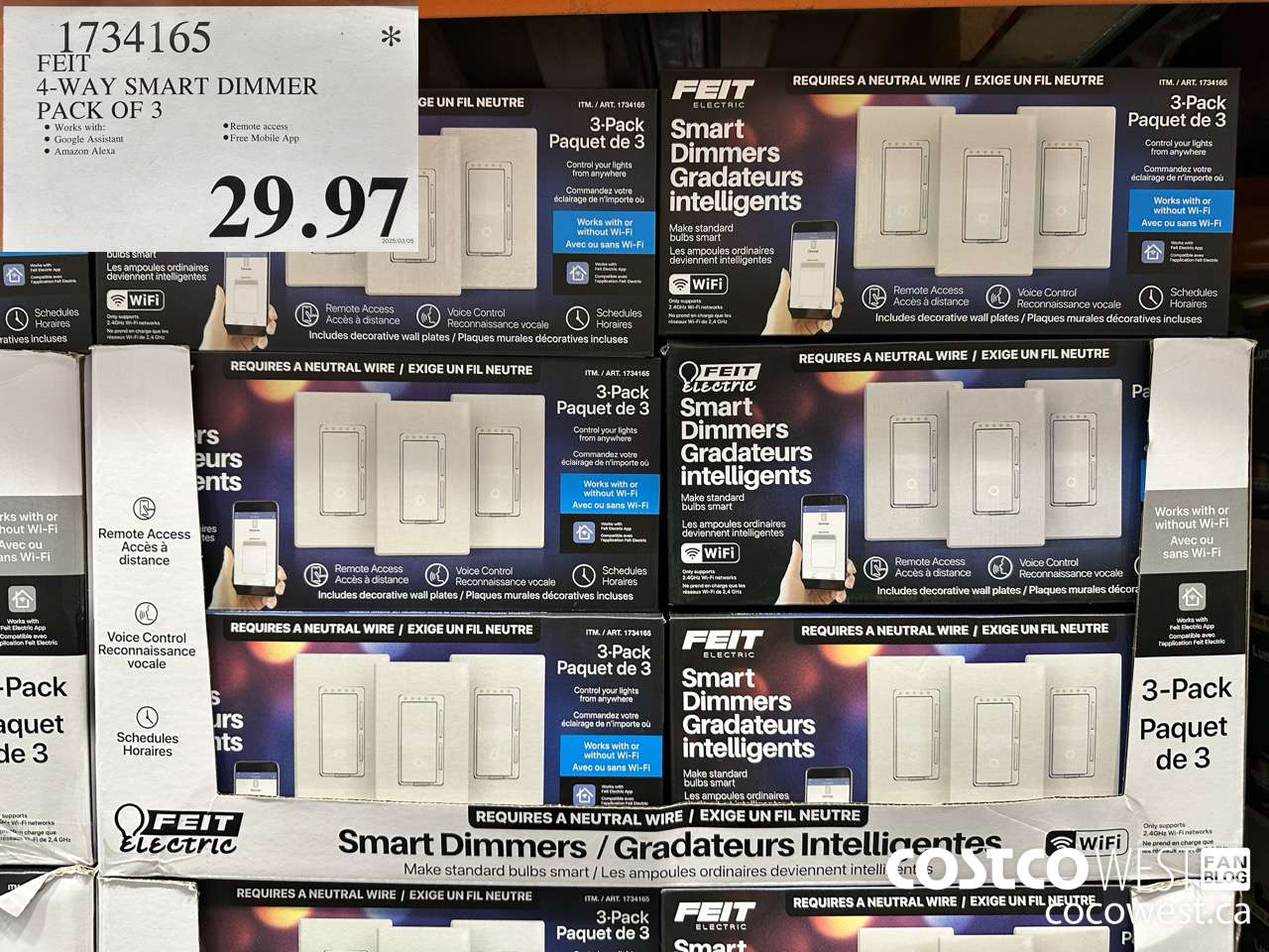 1734165 FEIT SMART DIMMER 3PK $29.97