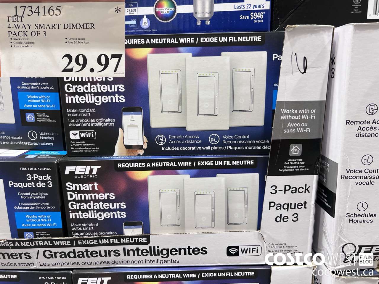 1734165 FEIT SMART DIMMER 3PK $29.97