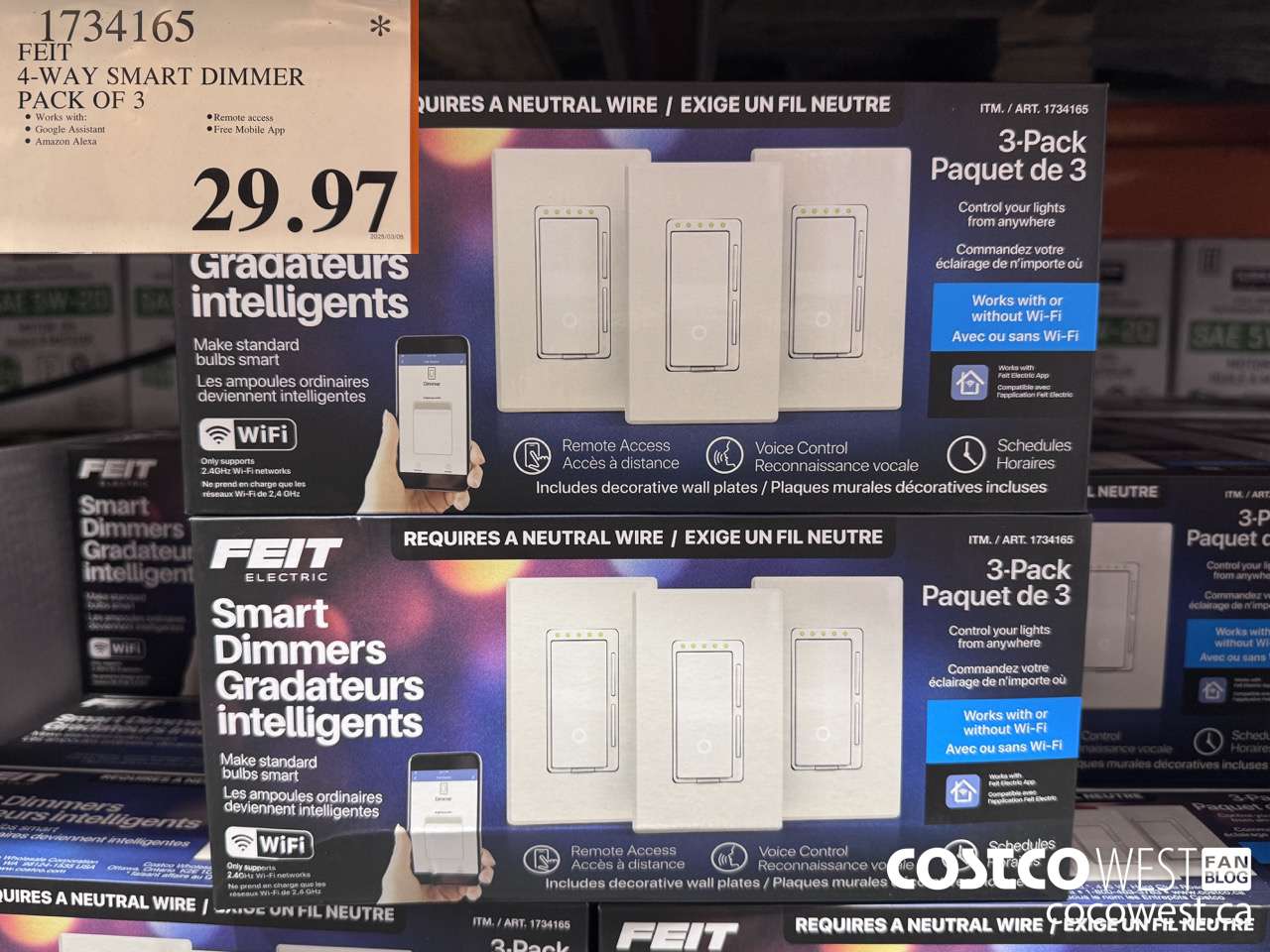 1734165 FEIT SMART DIMMER 3PK $29.97