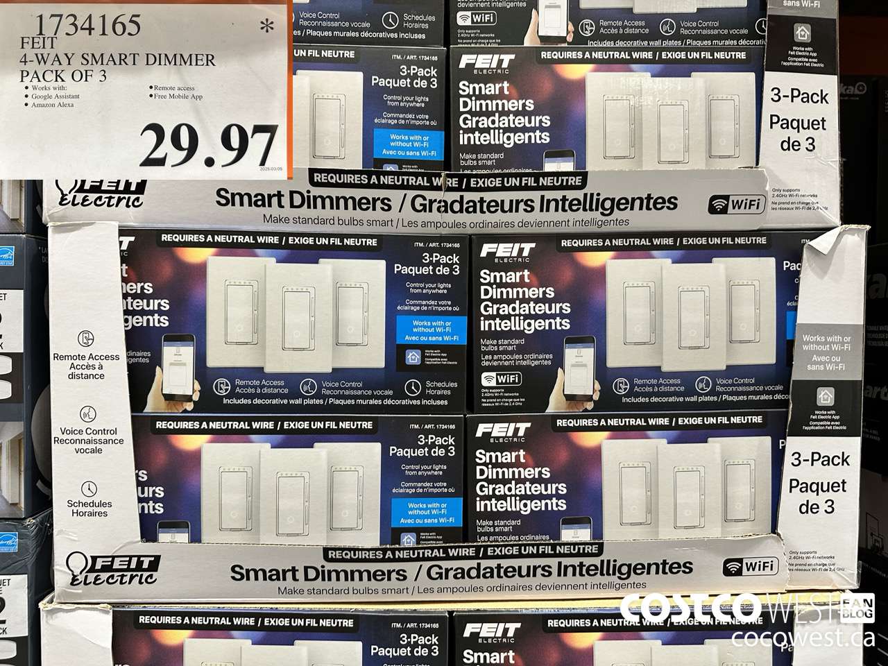 1734165 FEIT SMART DIMMER 3PK $29.97