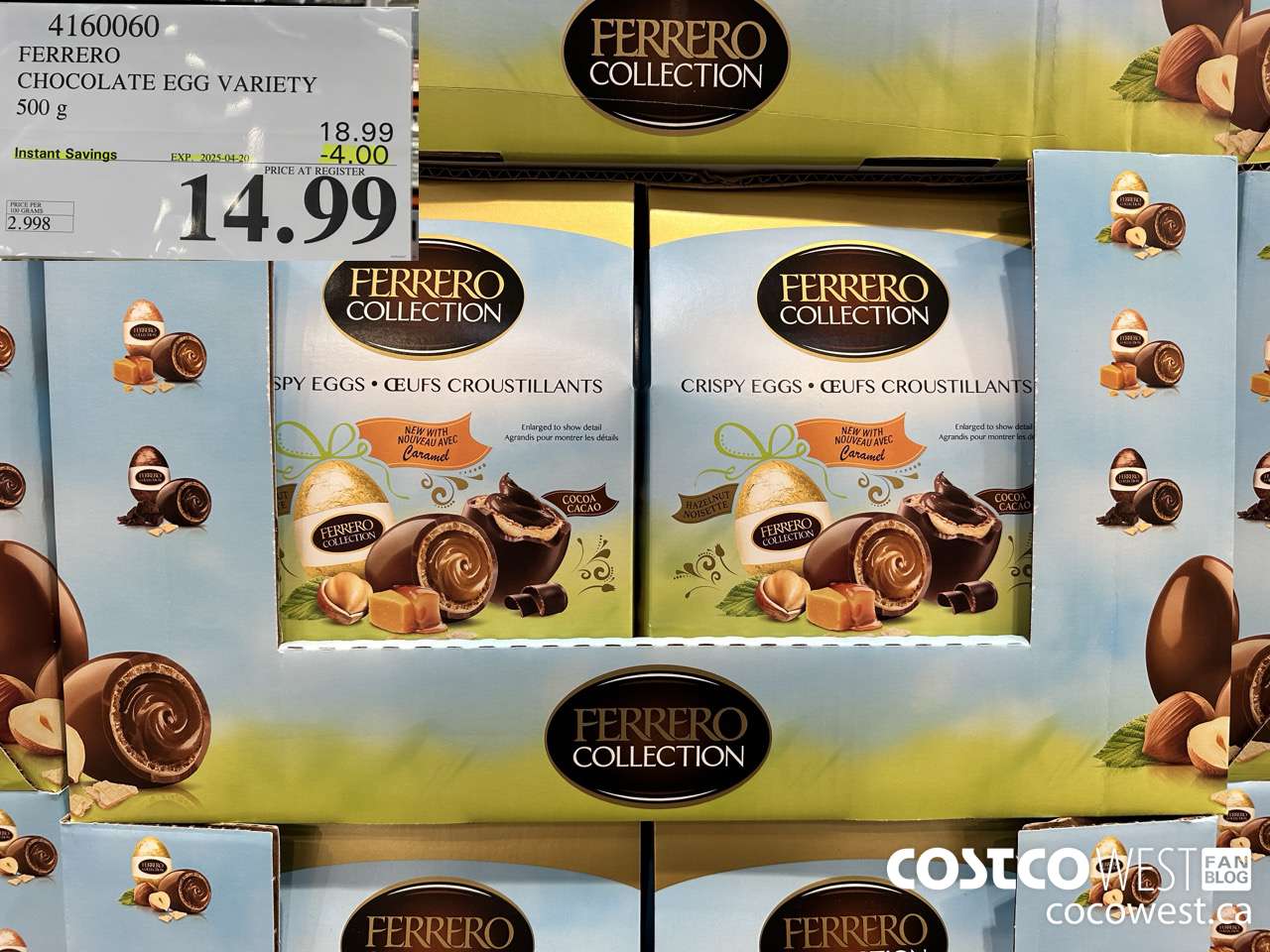 4160060 FERRERO CHOCOLATE EGG VARIETY 500G ($4.00 INSTANT SAVINGS EXPIRES ON 2025-04-20) $14.99