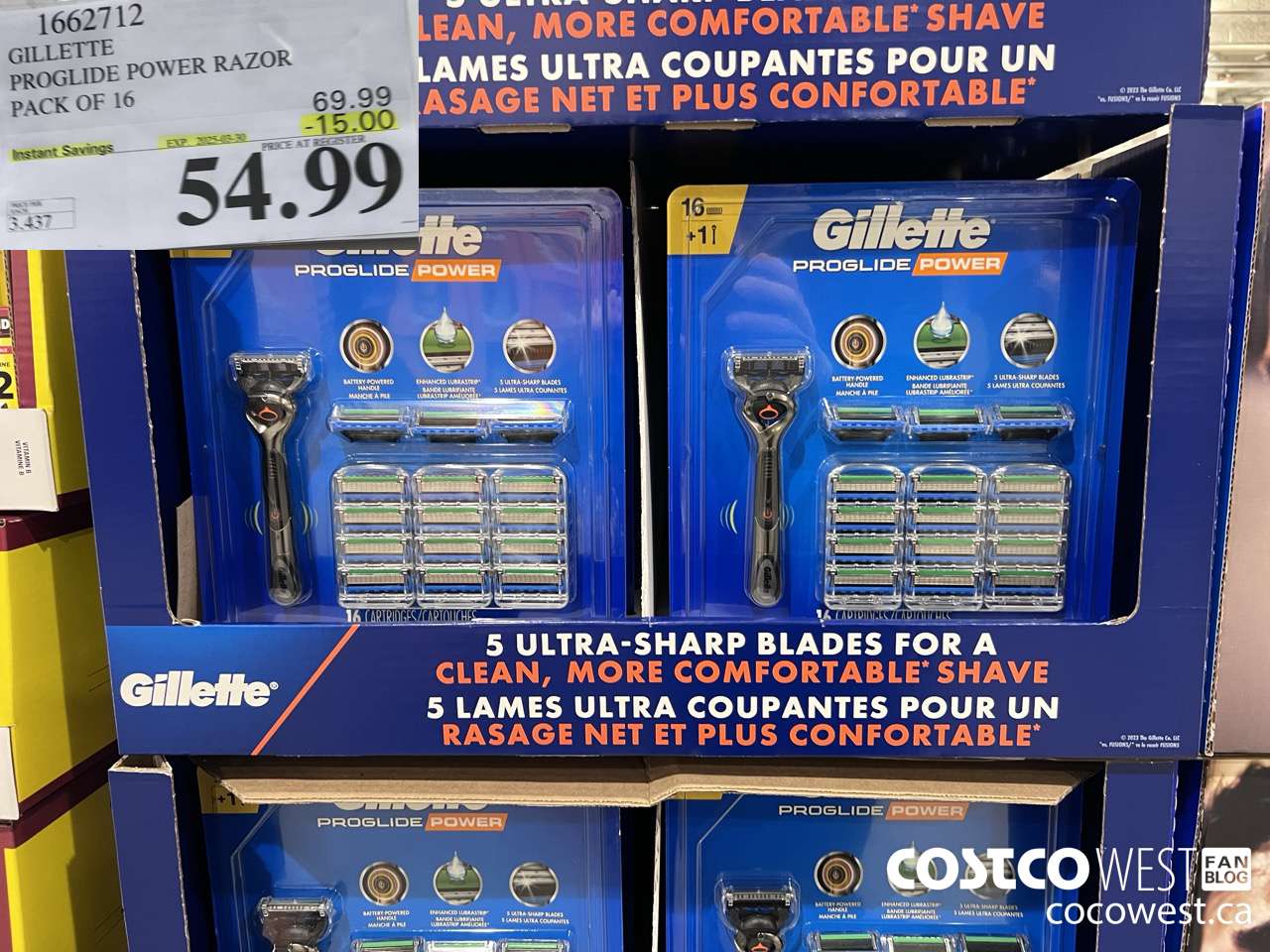 1662712 FUSION PROGLIDE POWER WITH HANDLE PACK OF 16 ($15.00 INSTANT SAVINGS EXPIRES ON 2025-03-30) $54.99