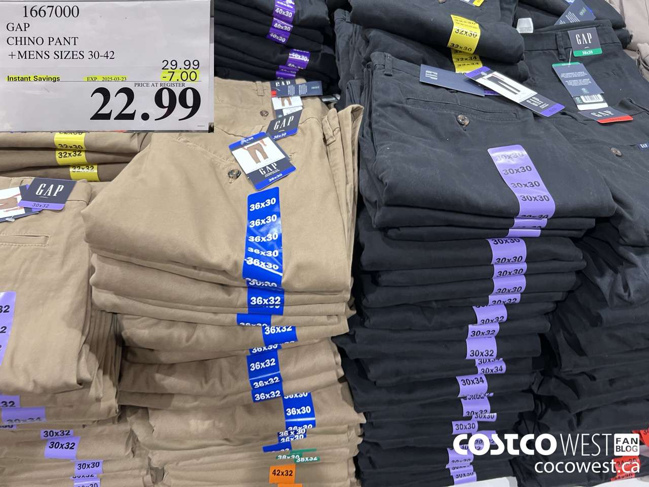 1667000 GAP CHINO PANT MENS SIZES 30-40 ($7.00 INSTANT SAVINGS EXPIRES ON 2025-03-23) $22.99