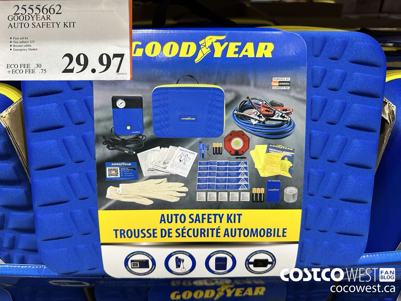 2555662 GOODYEAR AUTO SAFETY KIT $29.97