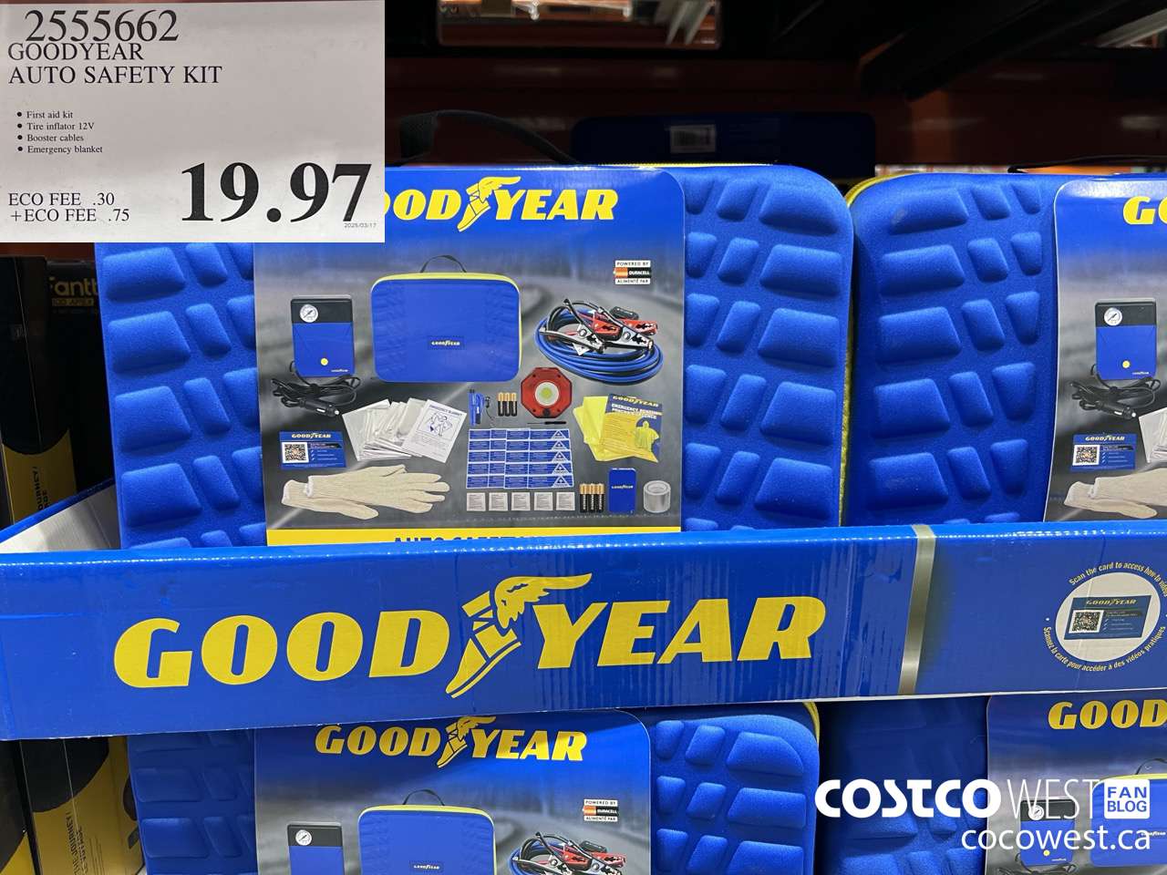 2555662 GOODYEAR AUTO SAFETY KIT $19.97