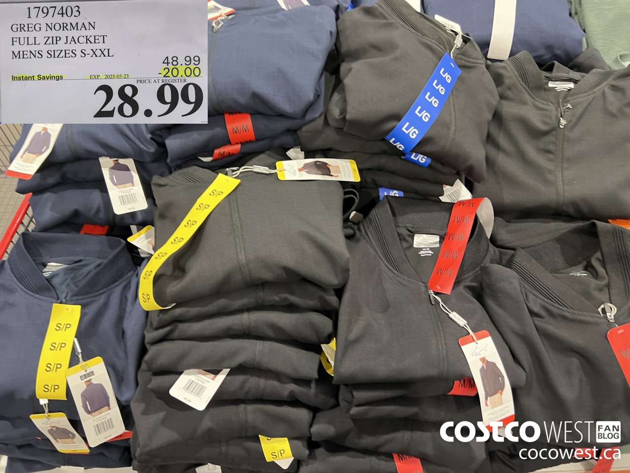 1797403 GREG NORMAN FULL ZIP JACKET MENS SIZES S-XXL ($20.00 INSTANT SAVINGS EXPIRES ON 2025-03-23) $28.99