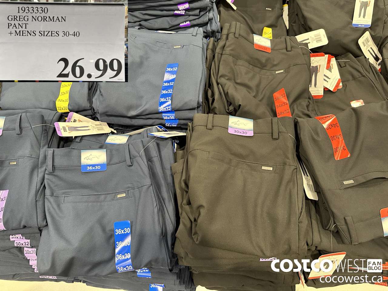 1933330 GREG NORMAN PANT MENS SIZES 30-40 $26.99