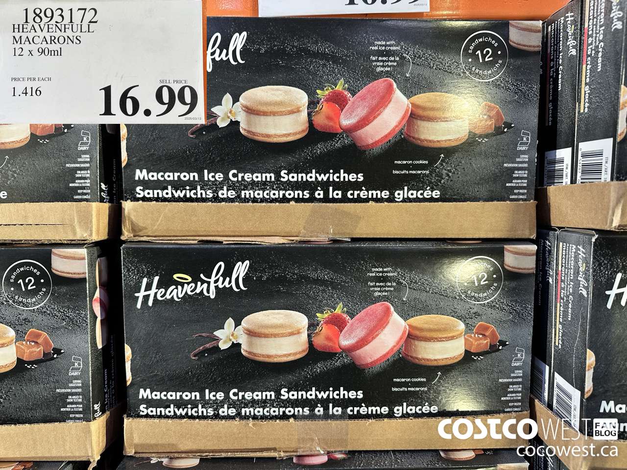 1893172 HEAVENFULL MACARONS 12 X 90ML $16.99