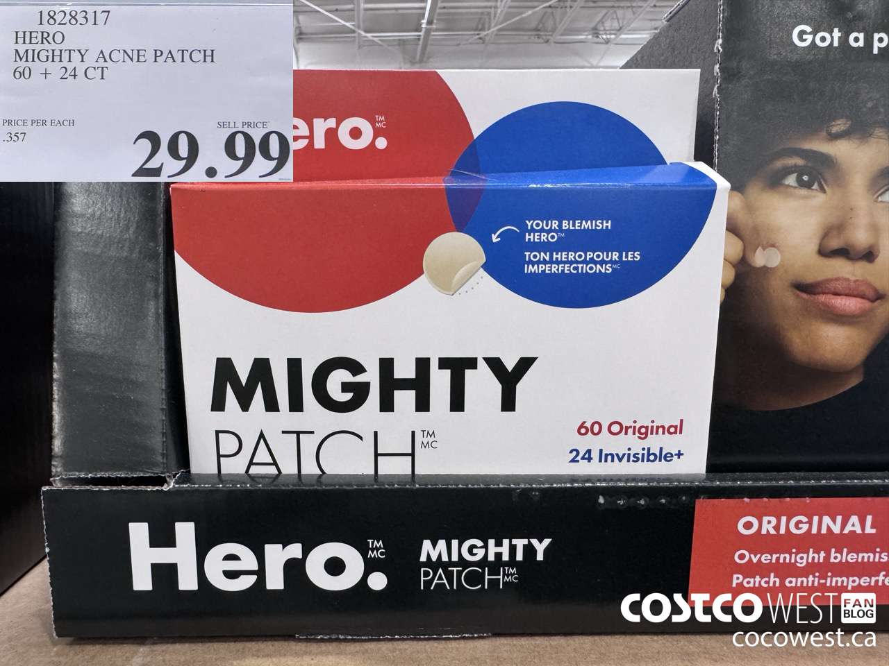 1828317 HERO MIGHTY ACNE PATCH 60 + 24 CT $29.99