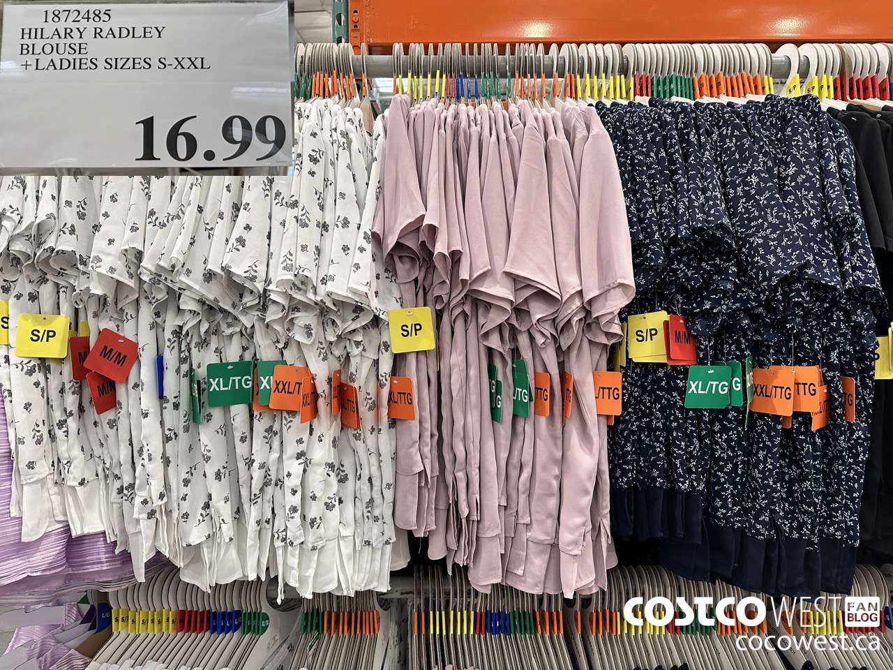 1872485 HILARY RADLEY BLOUSE LADIES SIZES S-XXL $16.99