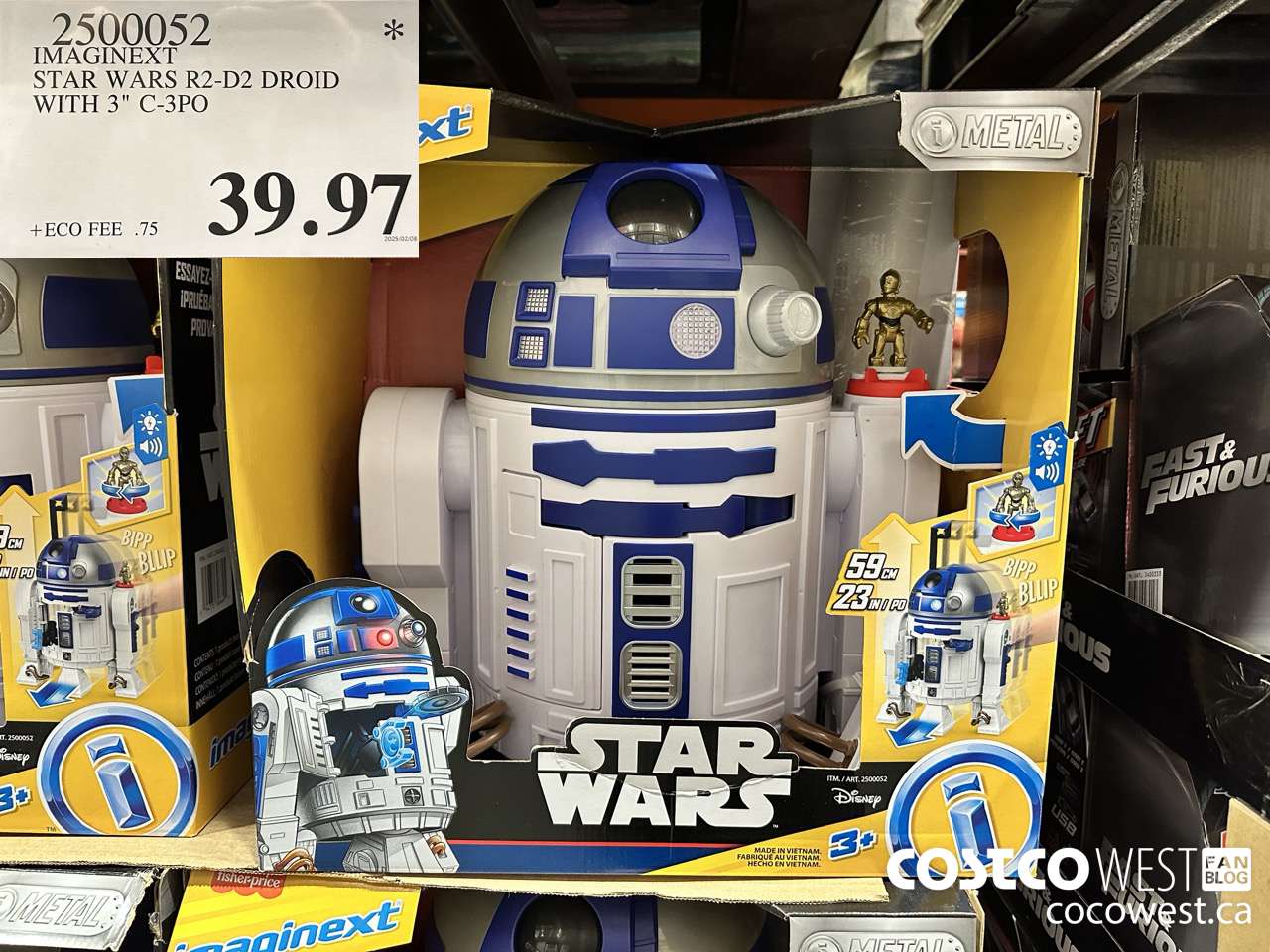 2500052 IMAGINEXT STAR WARS R2-D2 DROID WITH 3