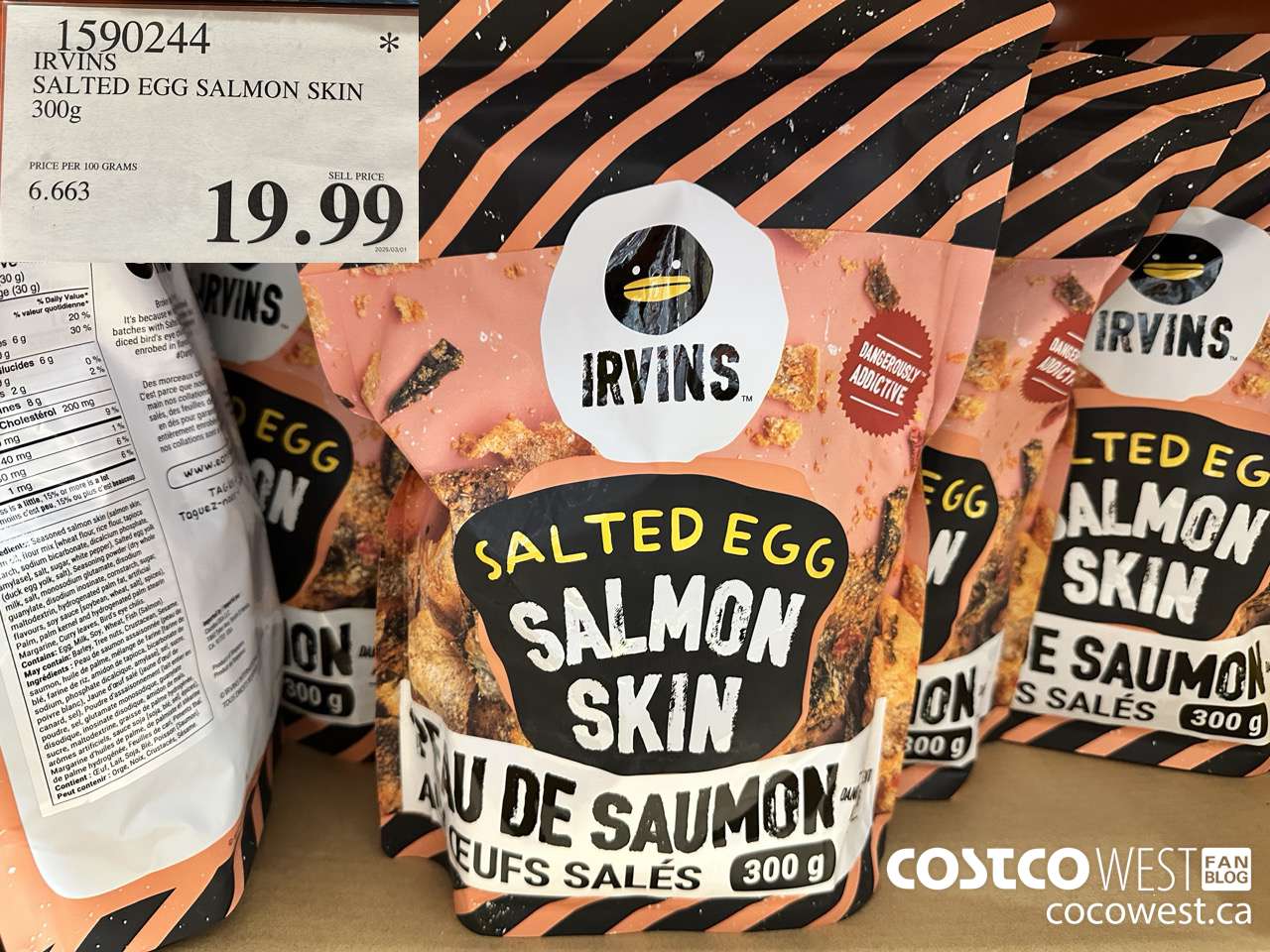 1590244 IRVINS SALTED EGG SALMON SKIN 300G $19.99