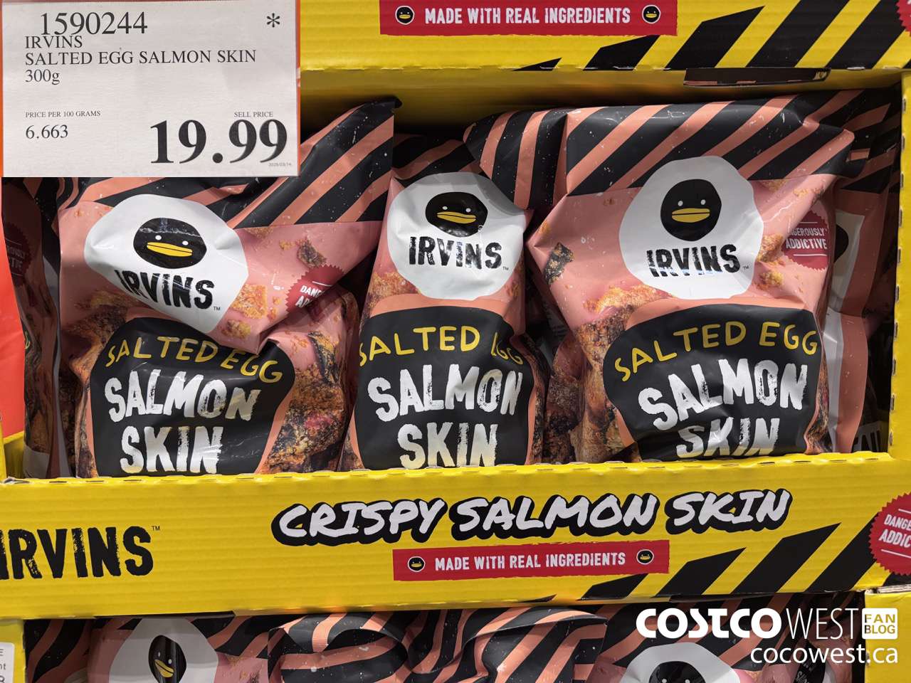 1590244 IRVINS SALTED EGG SALMON SKIN 300G $19.99