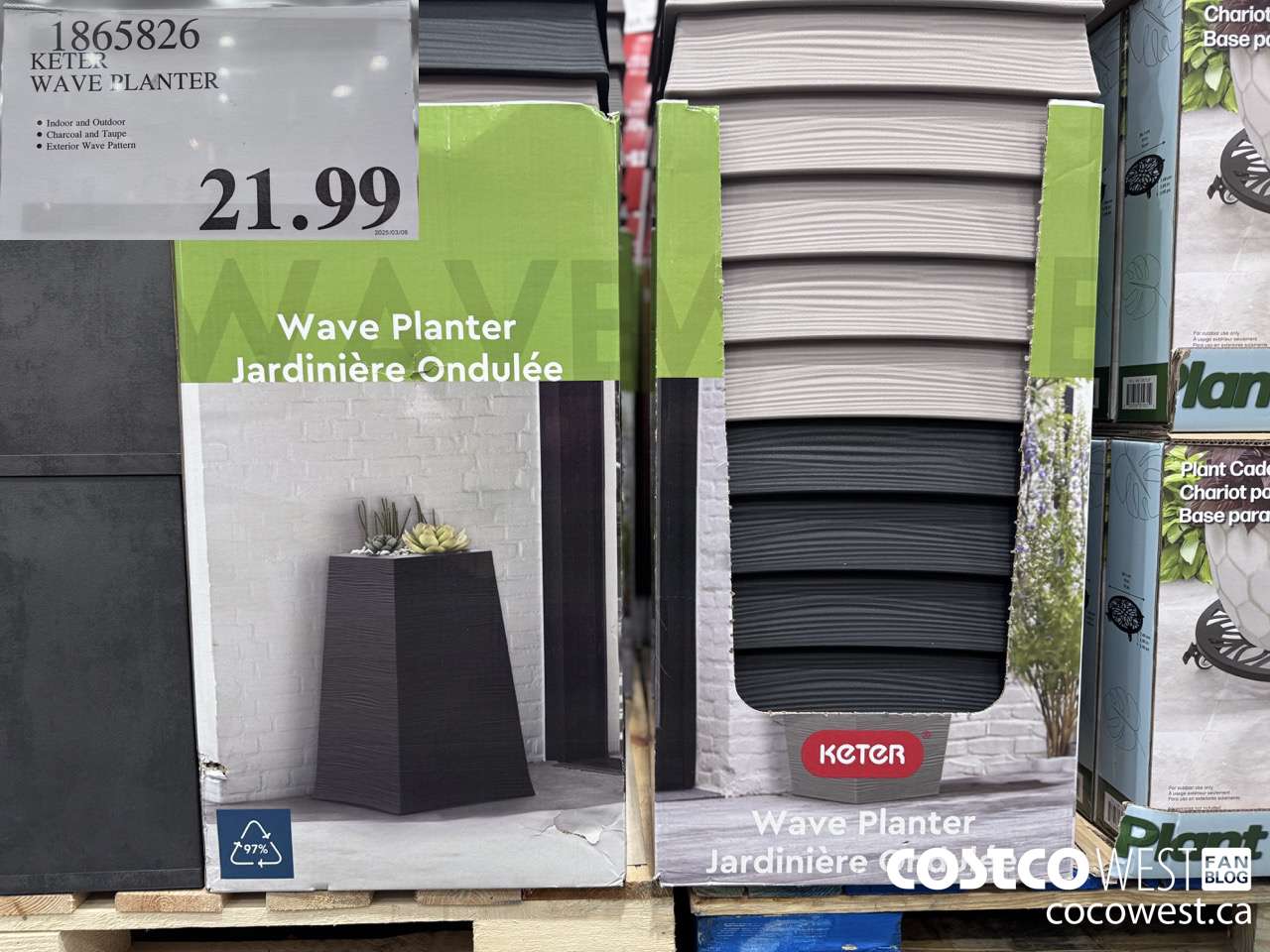 1865826 KETER WAVE PLANTER $21.99