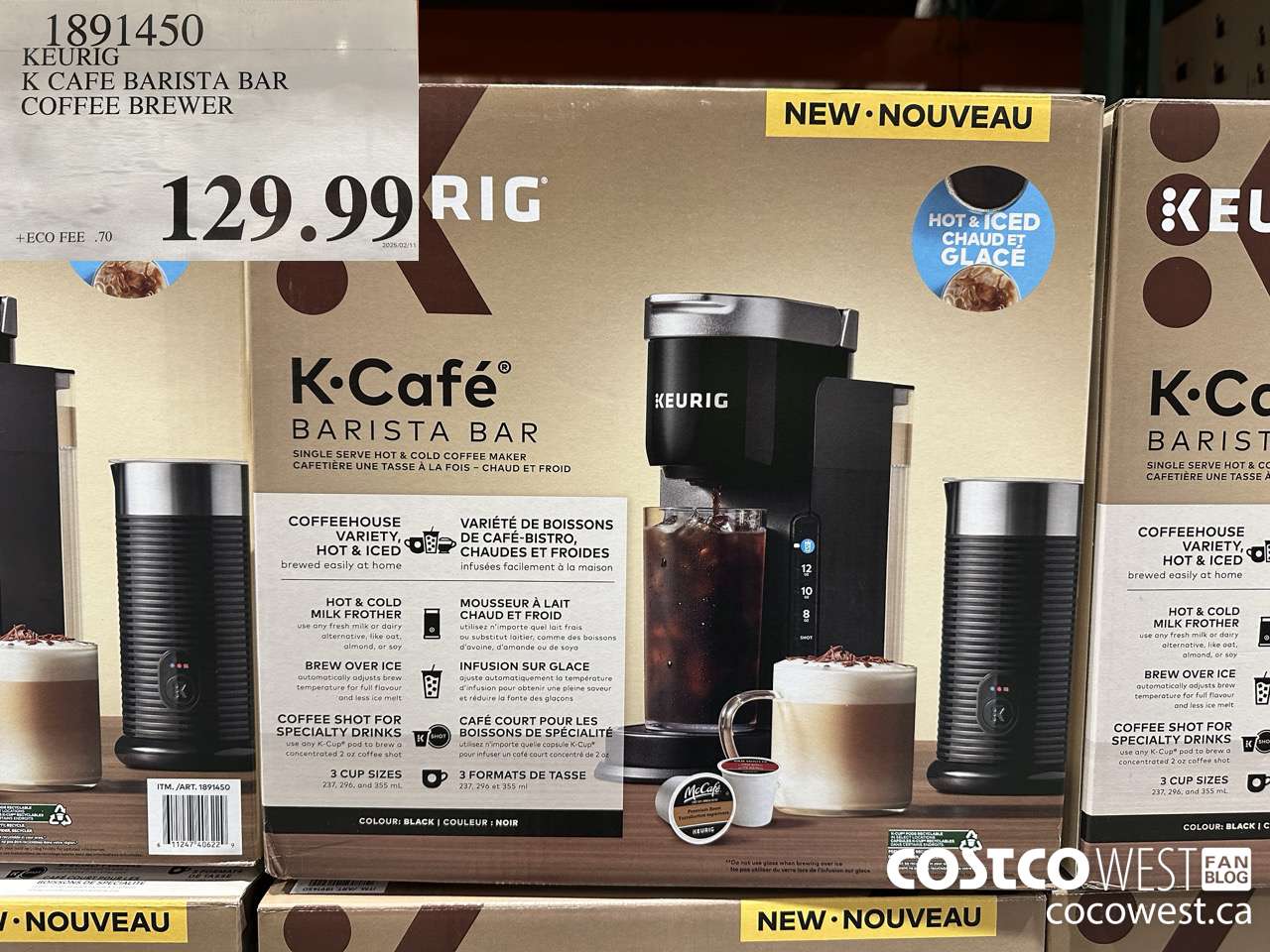 1891450 KEURIG K CAFE BARISTA BAR COFFEE BREWER $129.99