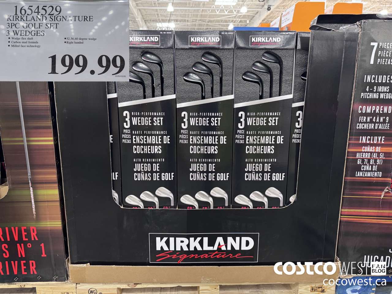 1654529 KIRKLAND SIGNATURE 3PC GOLF SET 3 WEDGES $199.99