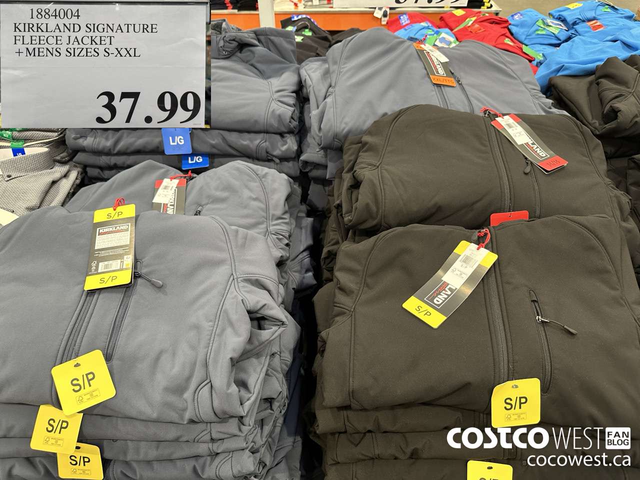 1884004 KIRKLAND SIGNATURE FLEECE JACKET MENS SIZES S-XXL  $37.99