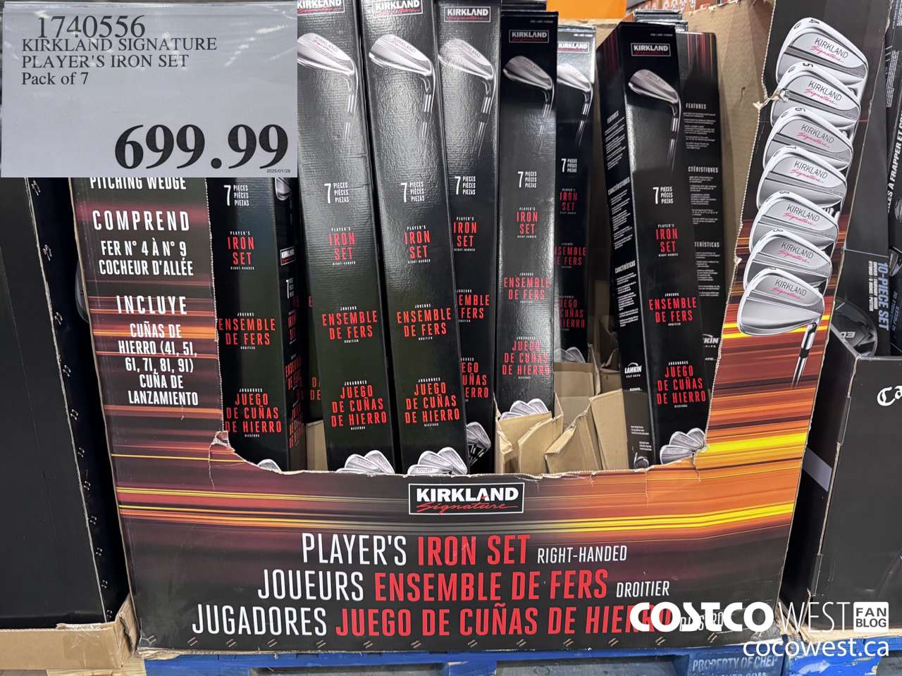 1740556 KIRKLAND SIGNATURE IRON SET $699.99