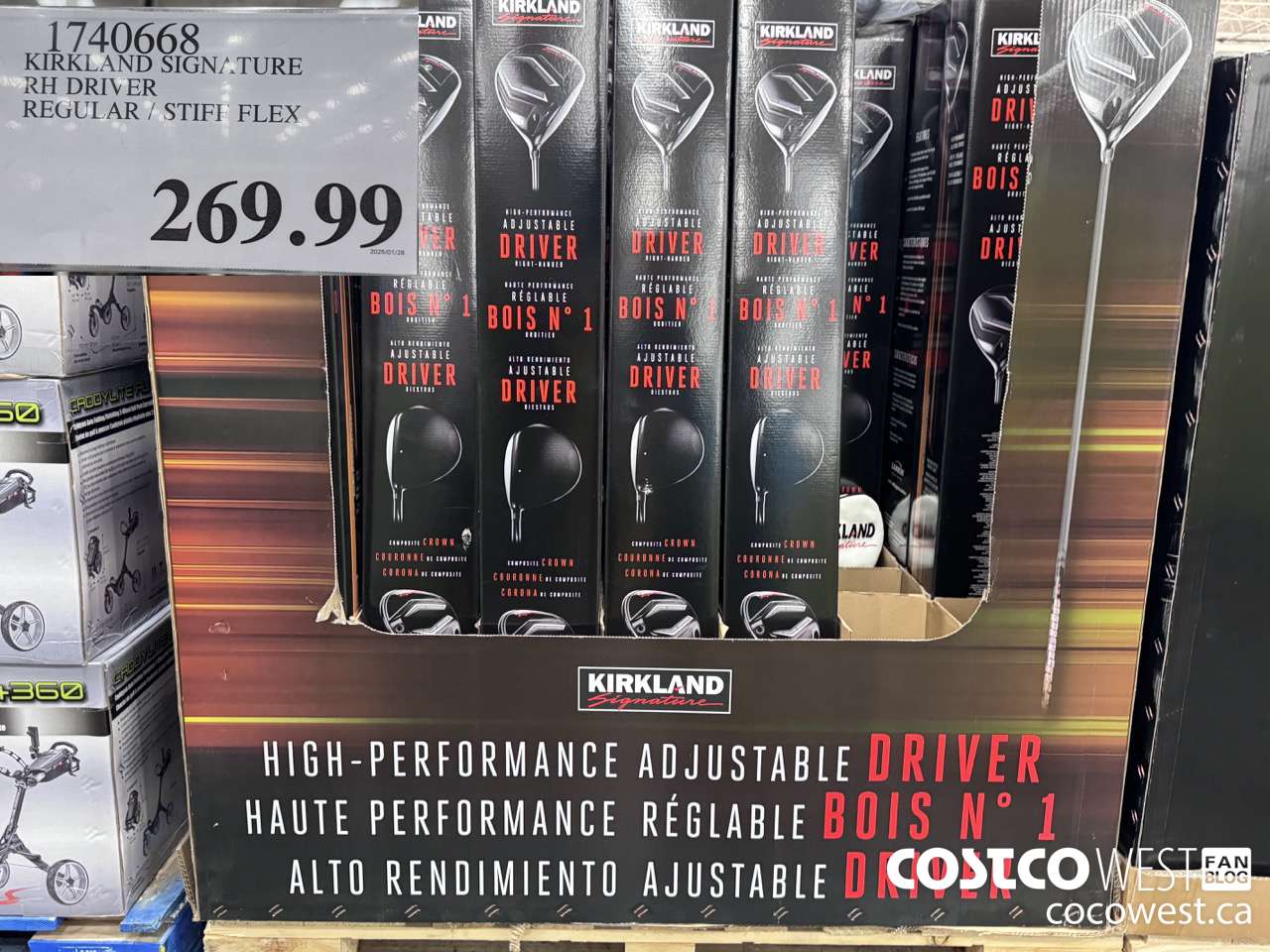 1740668 KIRKLAND SIGNATURE RH DRIVER REGULAR/STIFF FLEX $269.99