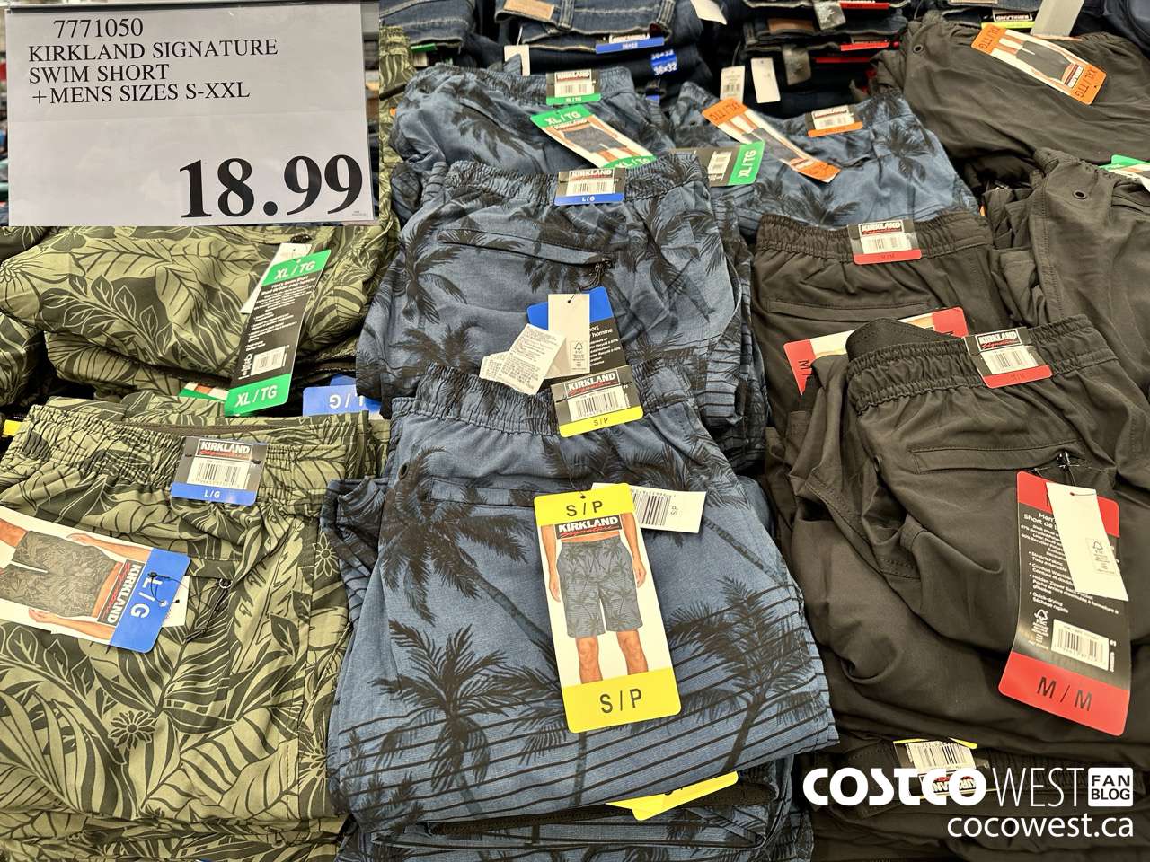 7771050 KIRKLAND SIGNATURE SWIM SHORT MENS SIZES S-XXL  $18.99