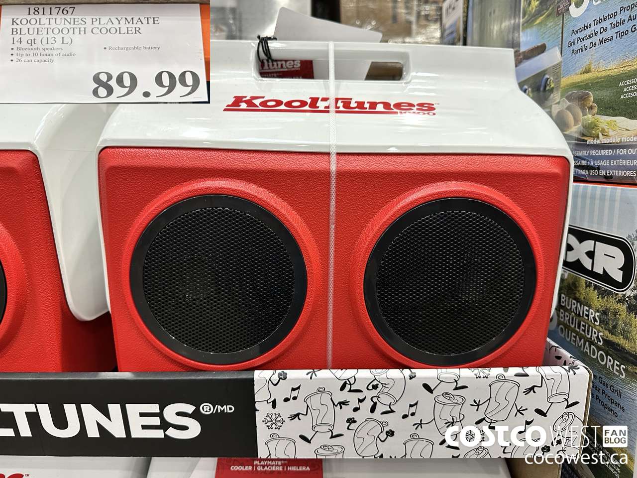 1811767 KOOLTUNES PLAYMATE BLUETOOTH COOLER 14 QT (13L) $89.99