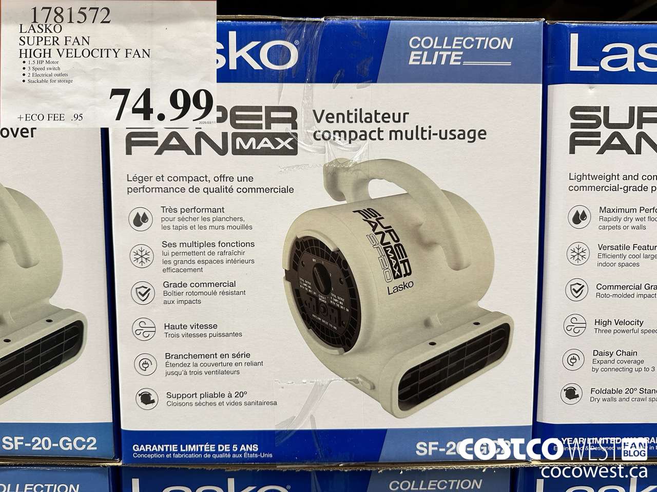 1781572 LASKO SUPER FAN HIGH VELOCITY FAN $74.99