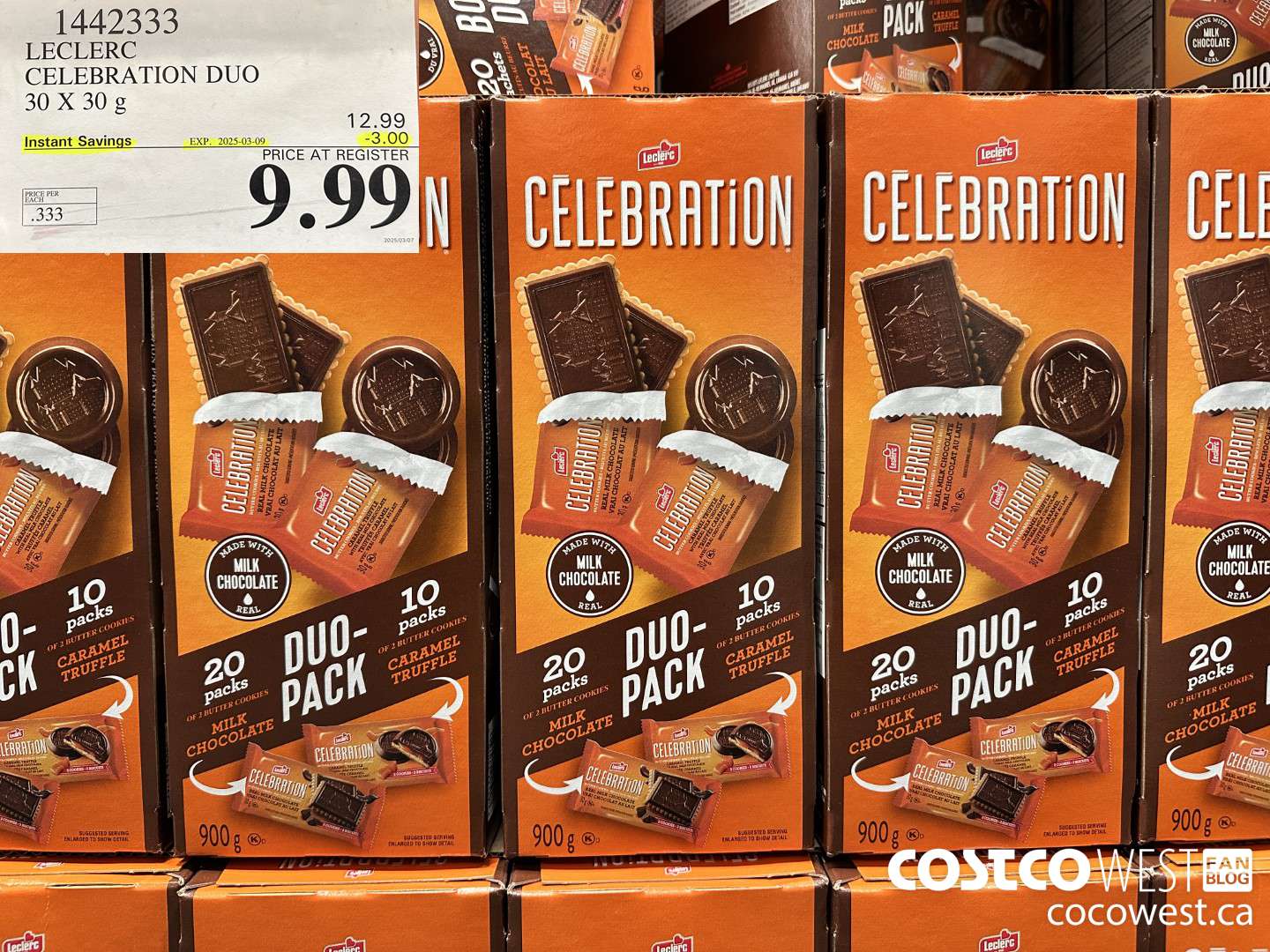 1442333 LECLERC CELEBRATION DUO 2 PACK 30 X 30 g ($3.00 INSTANT SAVINGS EXPIRES ON 2025-03-09) $9.99
