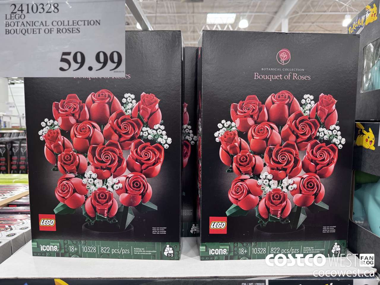 2410328 LEGO BOTANICAL COLLECTION BOUQUET OF ROSES $59.99