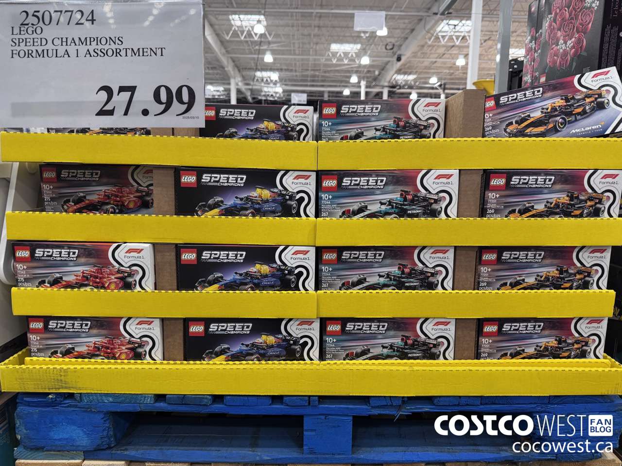 2507724 LEGO SPEED CHAMPIONS FORMULA 1 ASSORTMENT $27.99