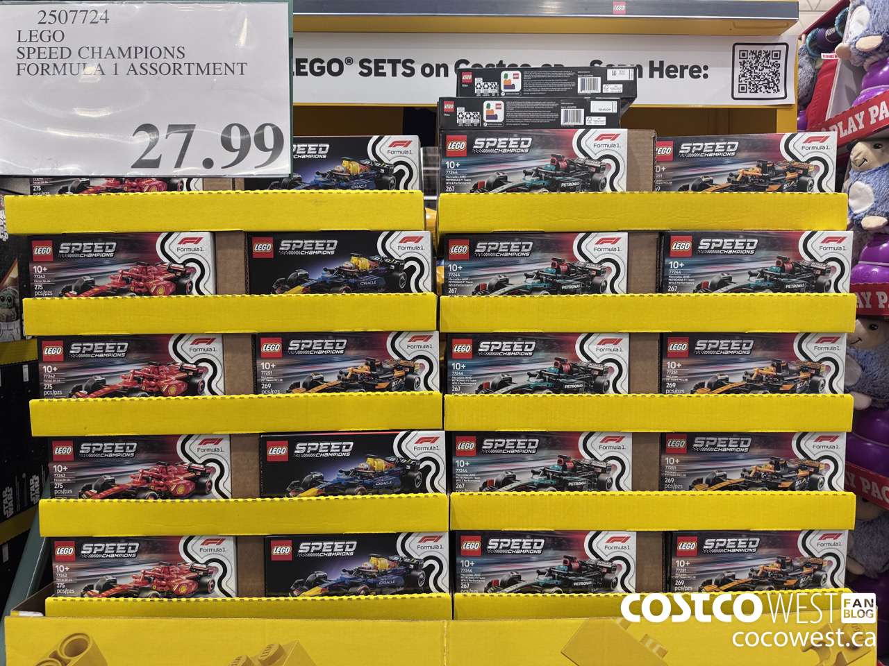 2507724 LEGO SPEED CHAMPIONS FORMULA 1 ASSORTMENT $27.99